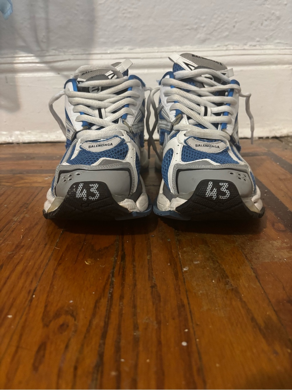 Blue Balenciaga runners